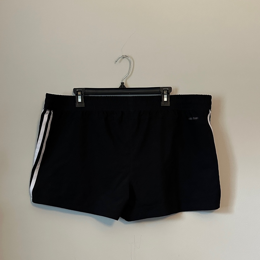 Adidas Black Shorts with White Accents - Picture 4 of 4